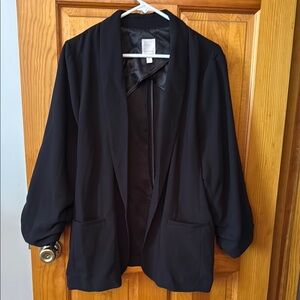 LC Lauren Conrad Black Blazer with Relaxed Fit